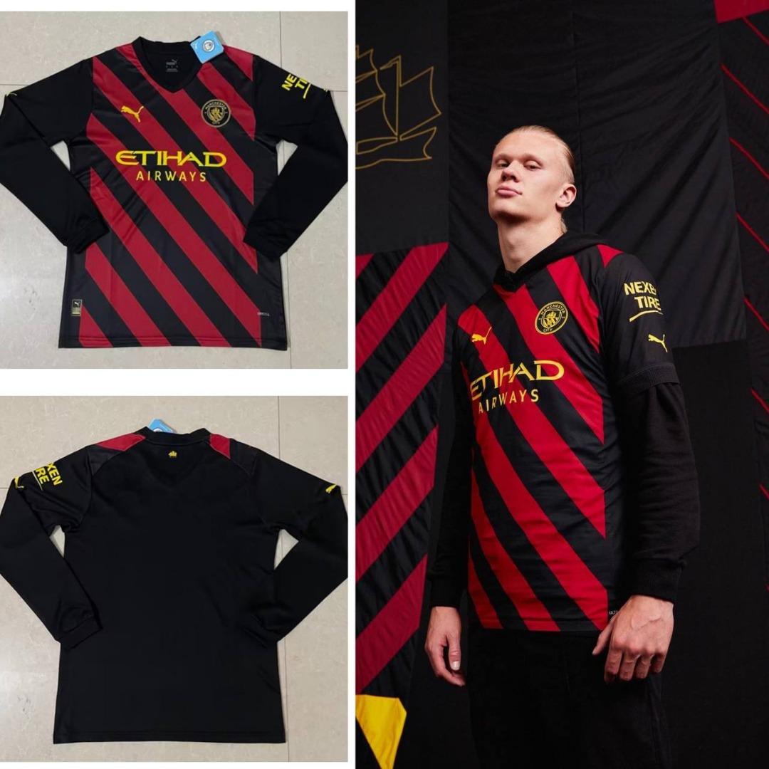 Man city away kit long sleeve top
