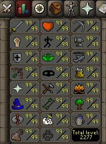 Maxed 2277 Total level Oldschool Runescape Account