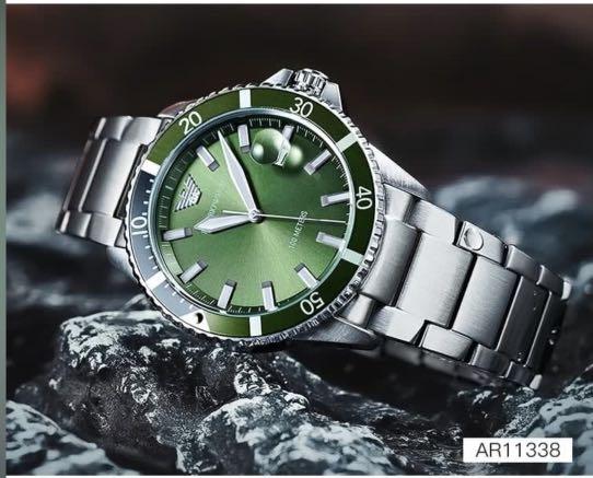 Mega Sale **Emporio Armani steel quartz men's watch AR11338, Luxury,  Watches on Carousell