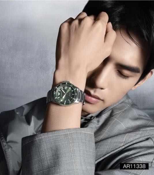 on Armani AR11338, men\'s **Emporio Carousell Luxury, quartz steel Mega Sale watch Watches