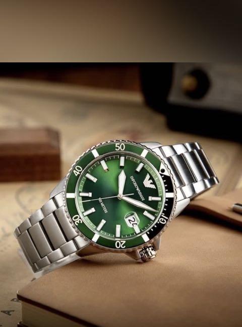 Armani quartz AR11338, Luxury, Sale watch Carousell Watches **Emporio Mega steel on men\'s