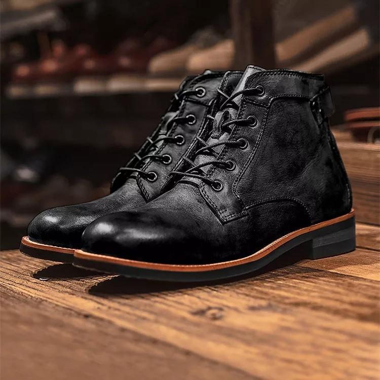 Mens black boots size 9 sale