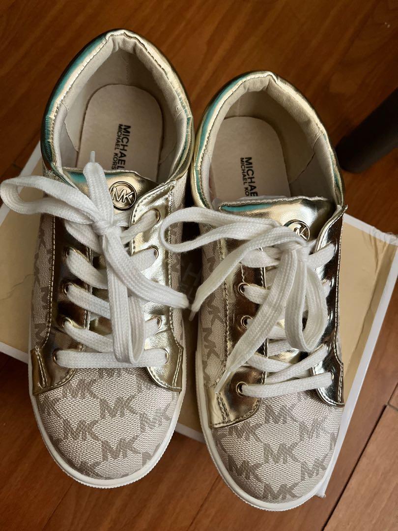 Michael Kors Sneakers with Gold Detail, Women's Fashion, Footwear, Sneakers  on Carousell