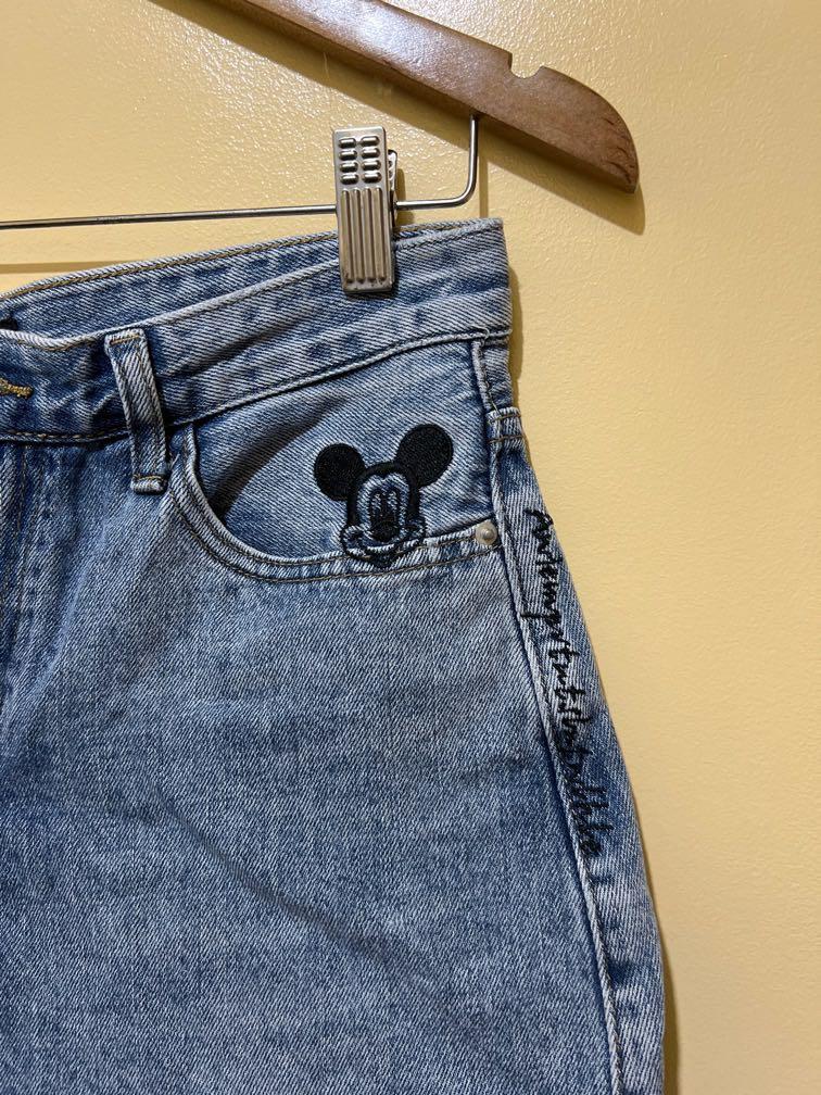 Mickey Denim Shorts, Women's Fashion, Bottoms, Shorts on Carousell