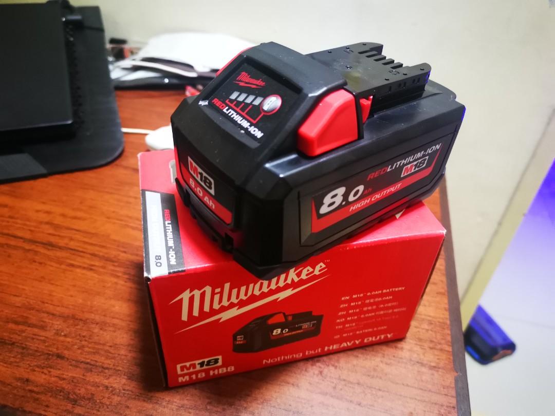 Batterie 8Ah M18 HB8 High Output MILWAUKEE 