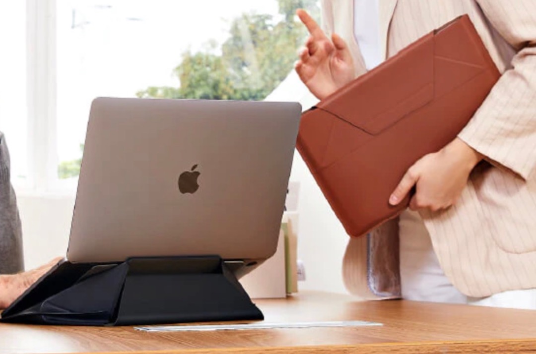 MOFT Carry Sleeve 14" in Navy Blue Laptop Sleeve and Stand MacBook, Computers & Tech, Parts