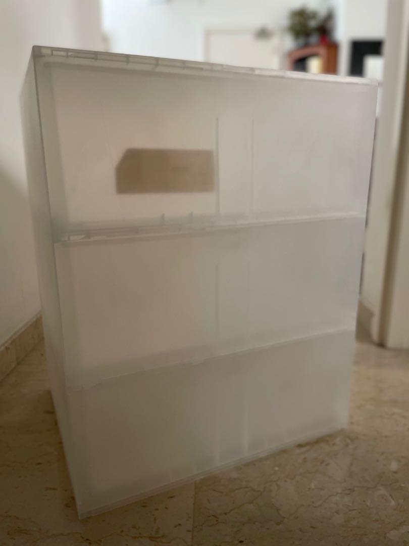 Muji storage box (3 drawers), Furniture & Home Living, Furniture