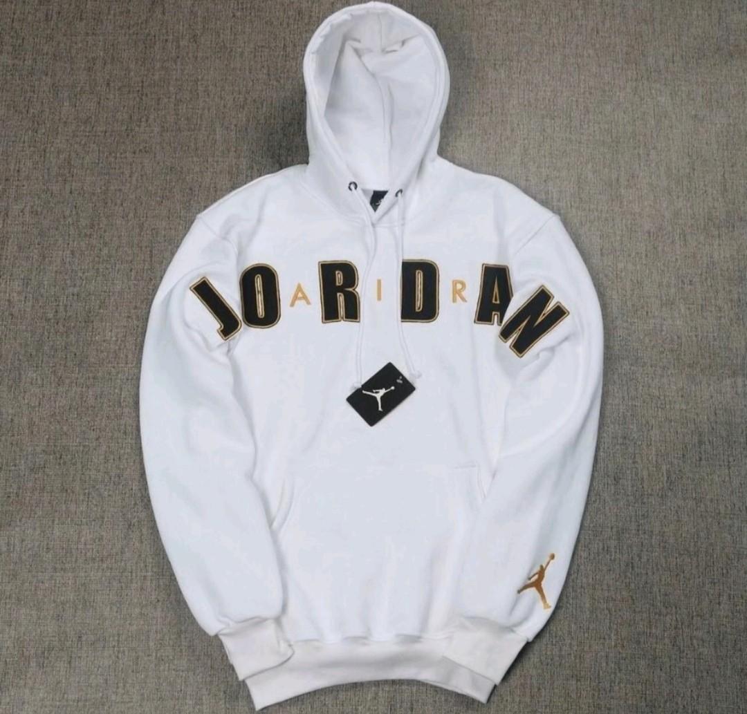 White and gold best sale ovo hoodie