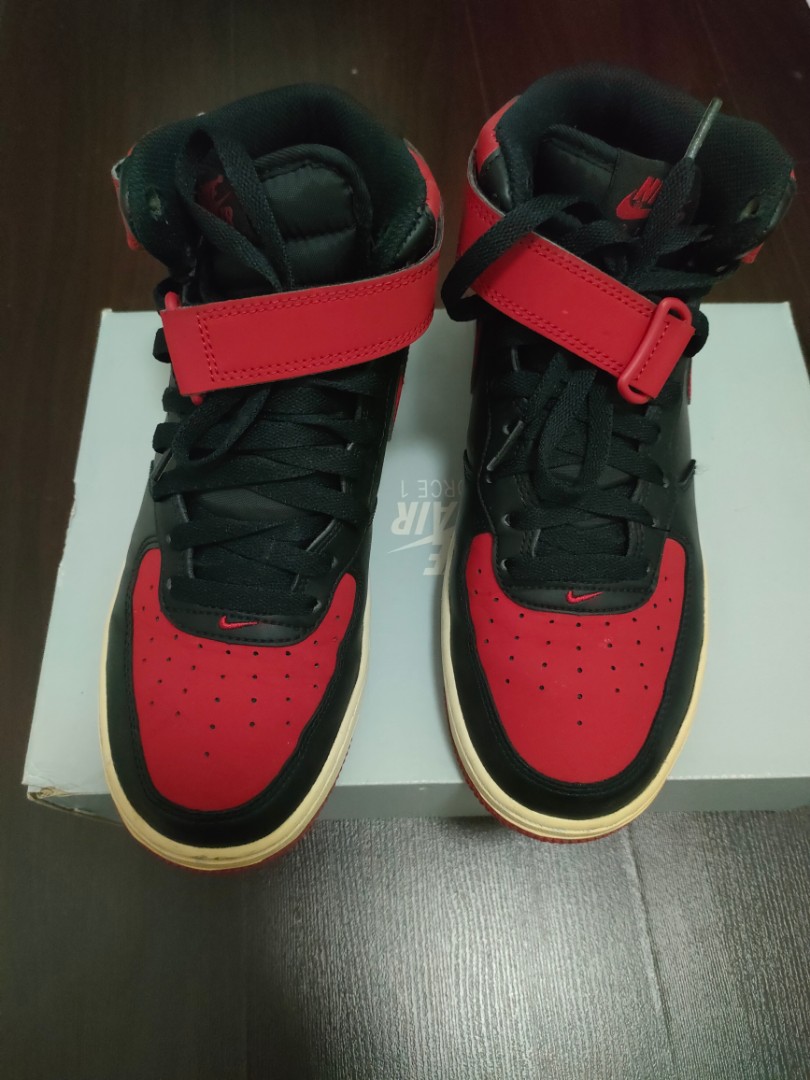 Nike AF1 Bred Men s Fashion Footwear Sneakers on Carousell