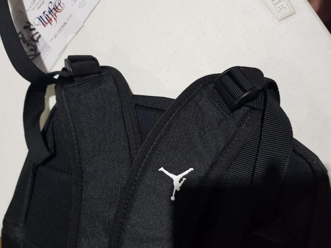 Nike Air Jordan Jumpman Logo HBR Backpack Black Red Sling Crossbody Bag