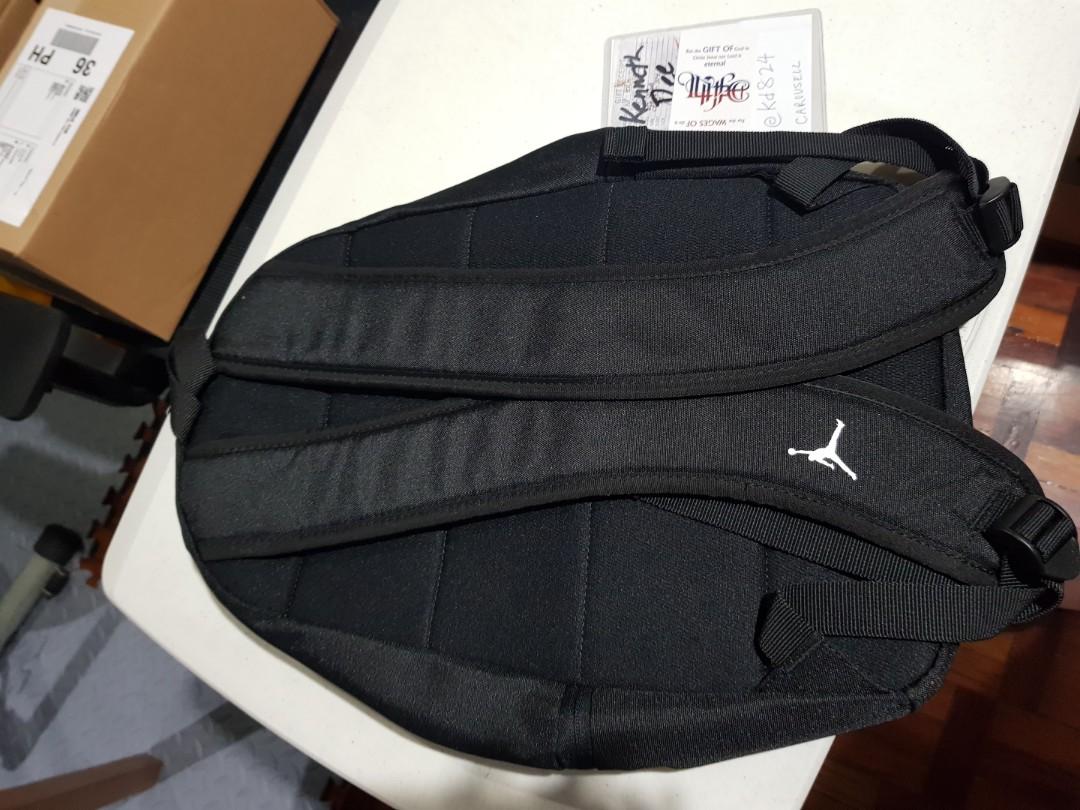 Nike Air Jordan Jumpman Logo HBR Backpack Black Red Sling Crossbody Bag
