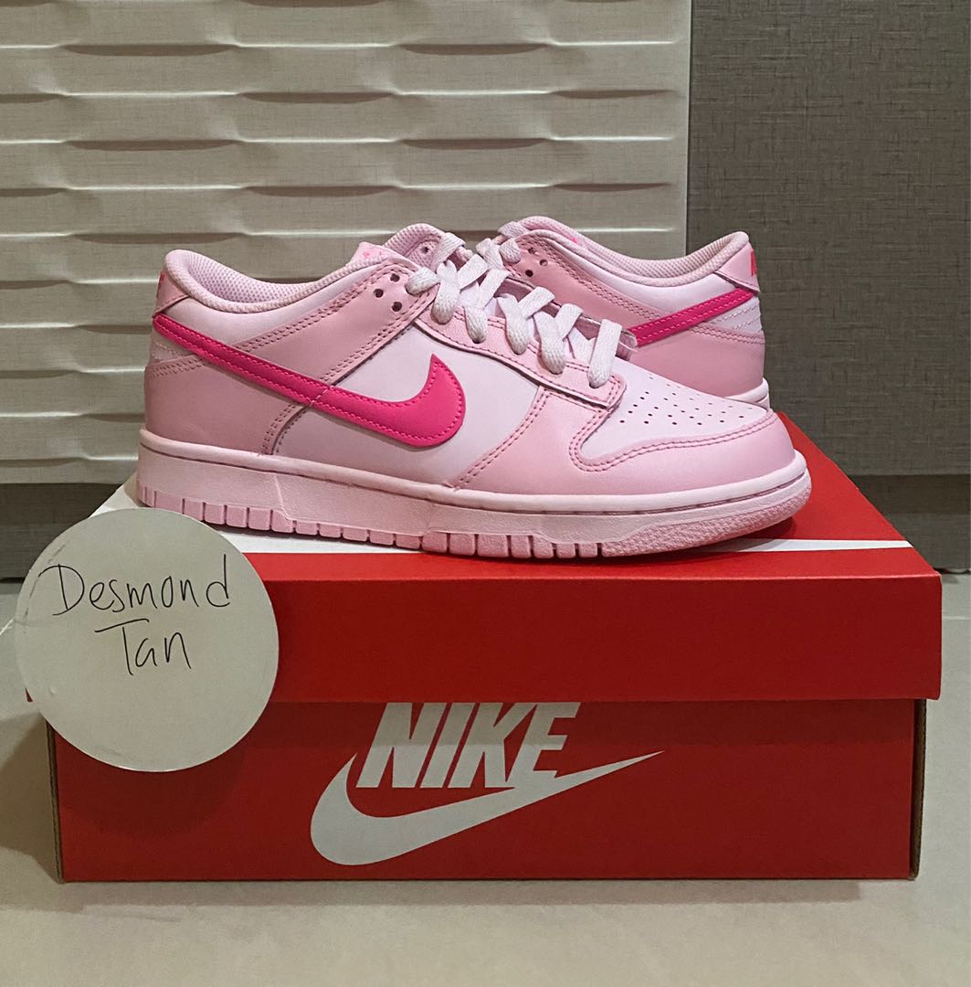Nike Dunk Low Triple Pink (Gs), Women'S Fashion, Footwear, Sneakers On  Carousell