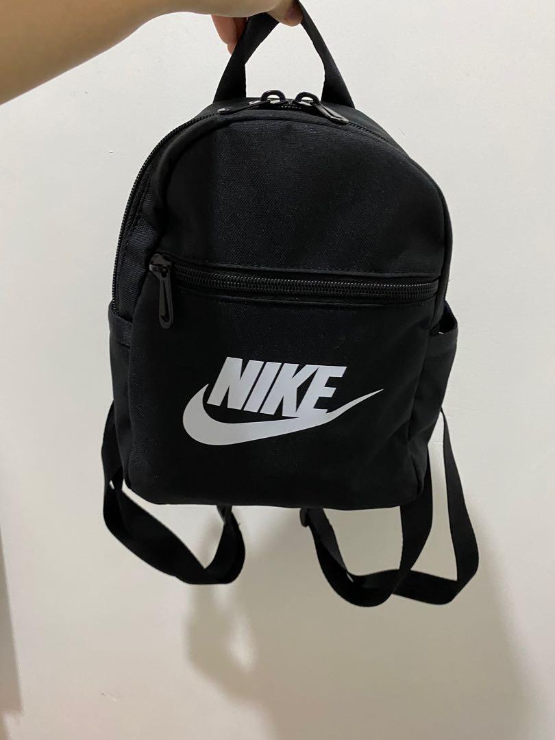nike futura mini backpack (6L Black), Women's Fashion, Bags & Wallets, Backpacks on Carousell