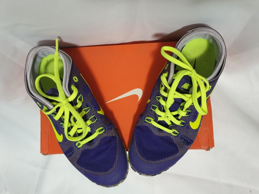 NIKE NEON GREEN PURPLE SHOES Women s Fashion Footwear Sneakers