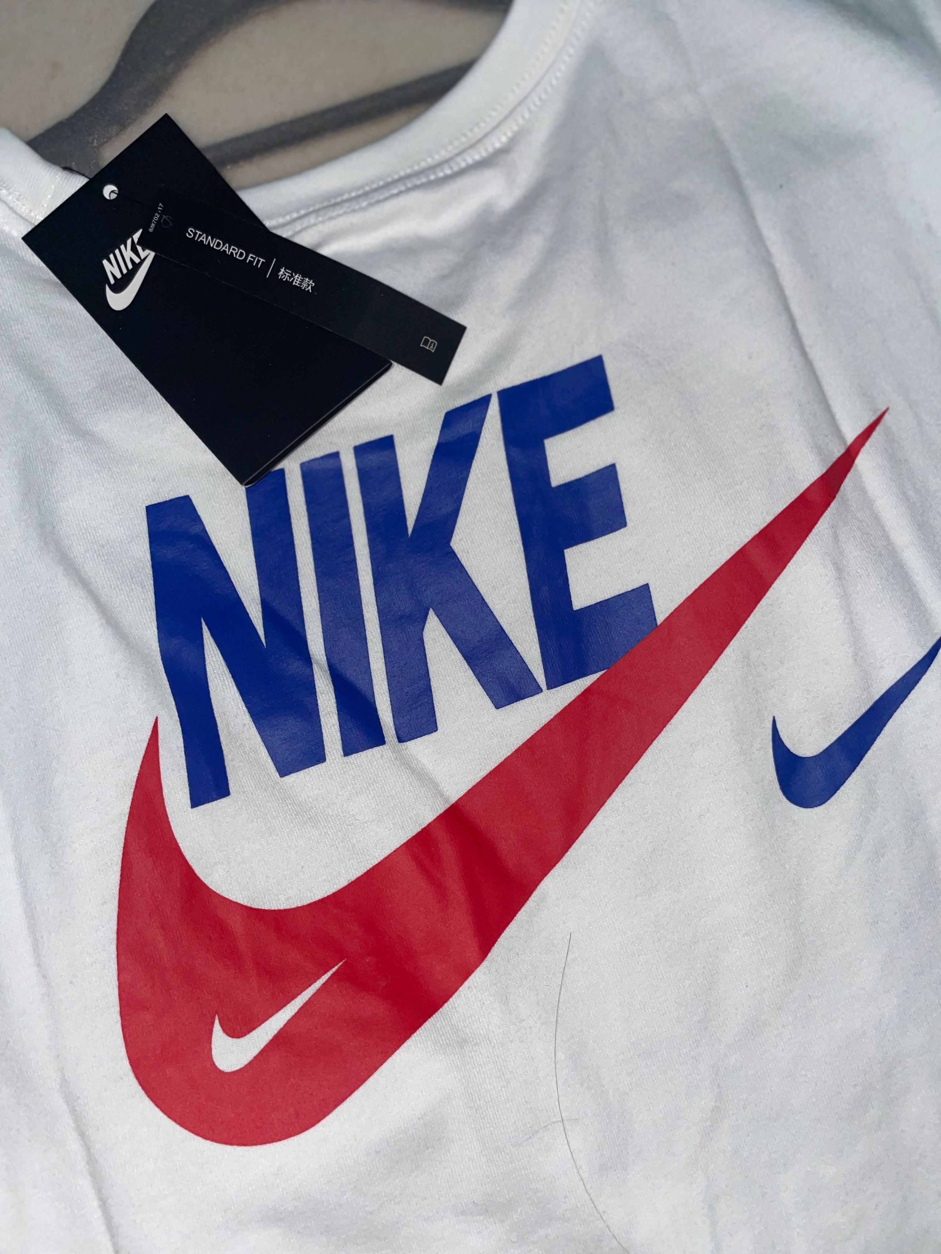 White red and hotsell blue nike shirt