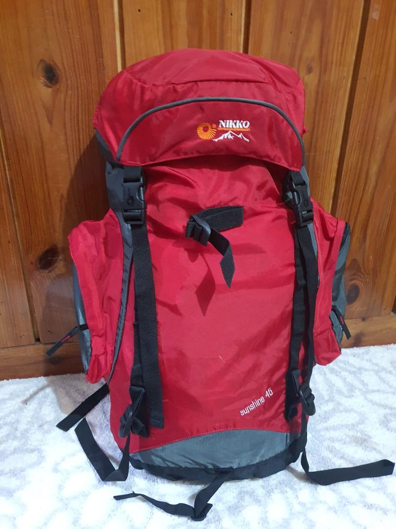 Nikko 45 Liters Camping Outdoor Back Pack Men s Fashion Bags
