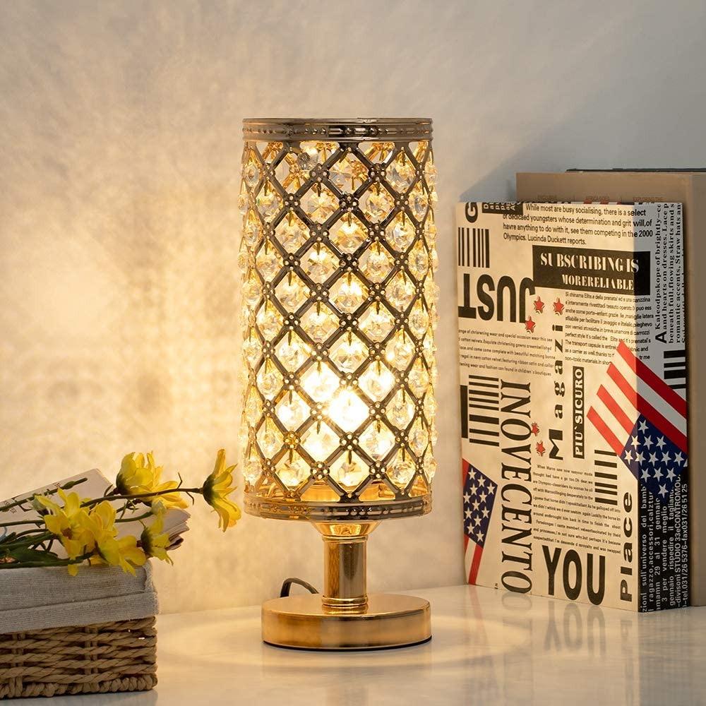 Crystal table lamp sales set