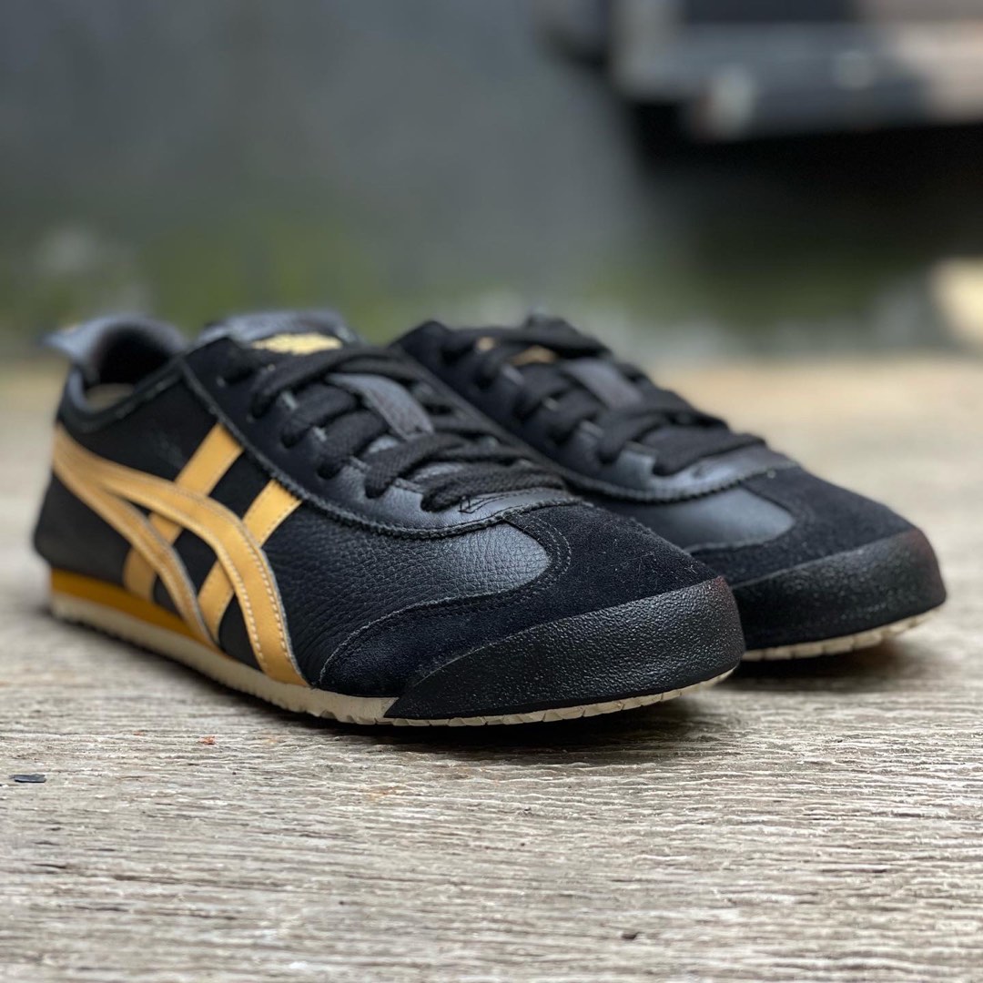 Onitsuka tiger mexico 66 black honey gold store