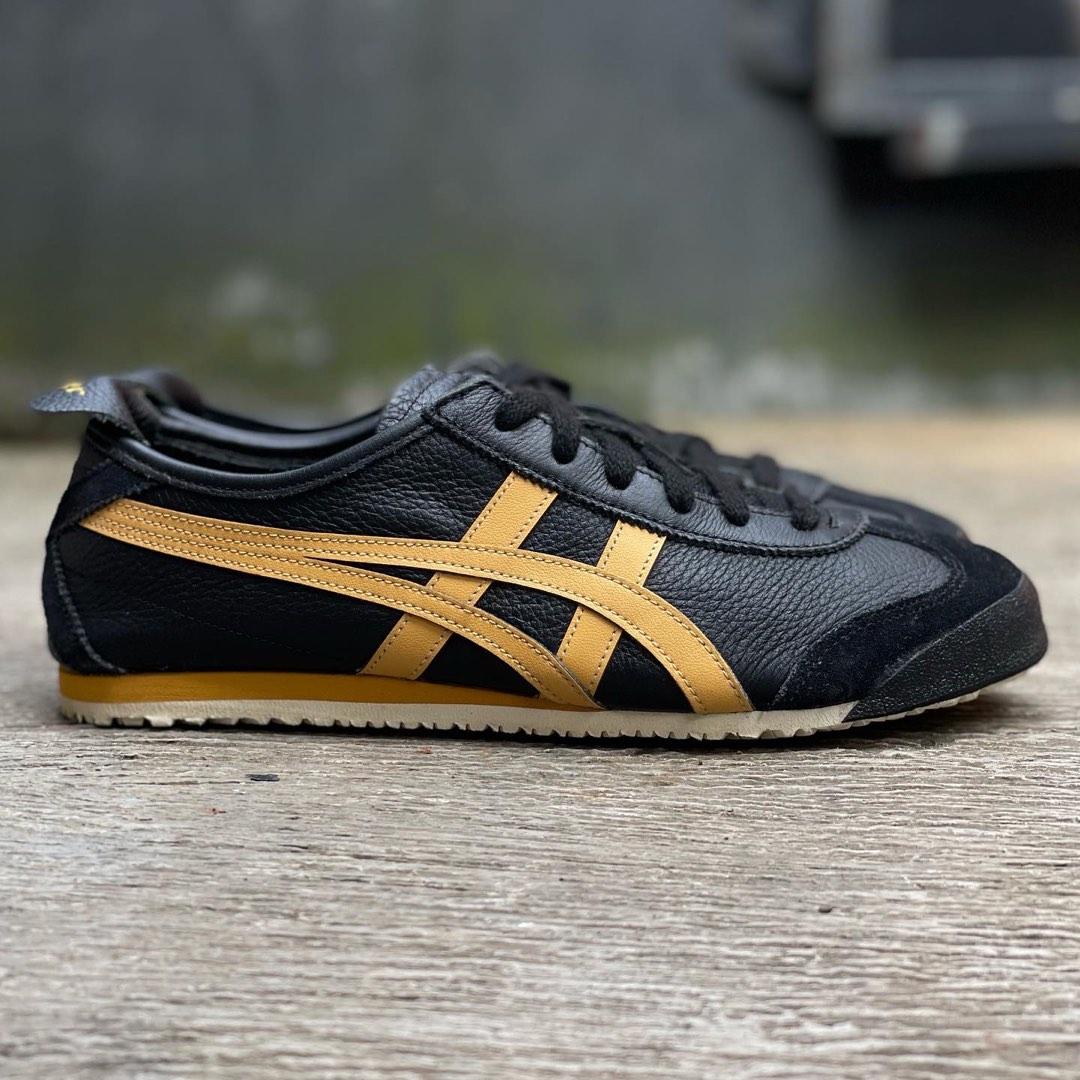 Onitsuka tiger mexico 66 black honey gold clearance