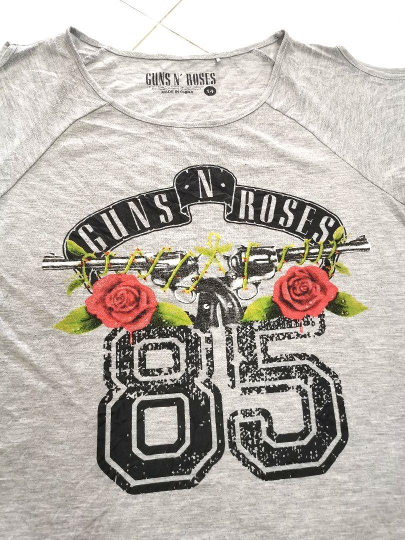 Original Kids Girl Guns N Roses Tshirt 1418yrs old, Women's Fashion