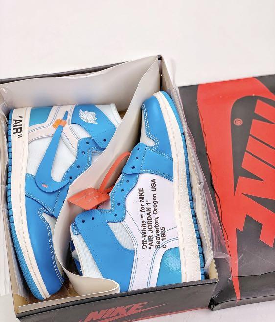 OW x JORDAN 1s CHICAGO UNC WHITE NRG Men s Fashion Footwear