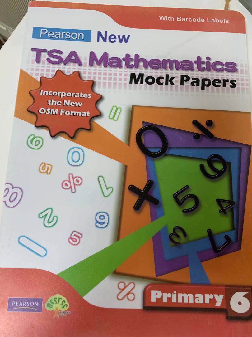 Pearson New TSA Mathematics Mock Paper Primary 6, 興趣及遊戲, 書本 & 文具, 書本及雜誌