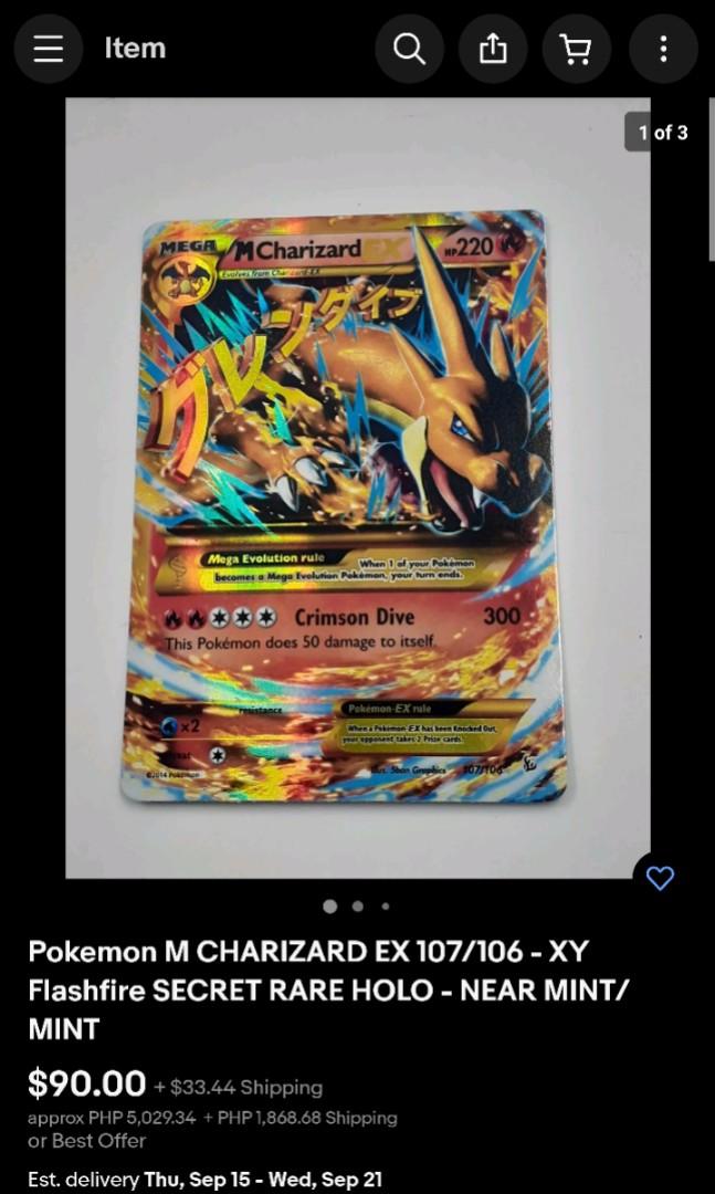  Pokemon - Mega-Charizard-EX (107) - XY Flashfire