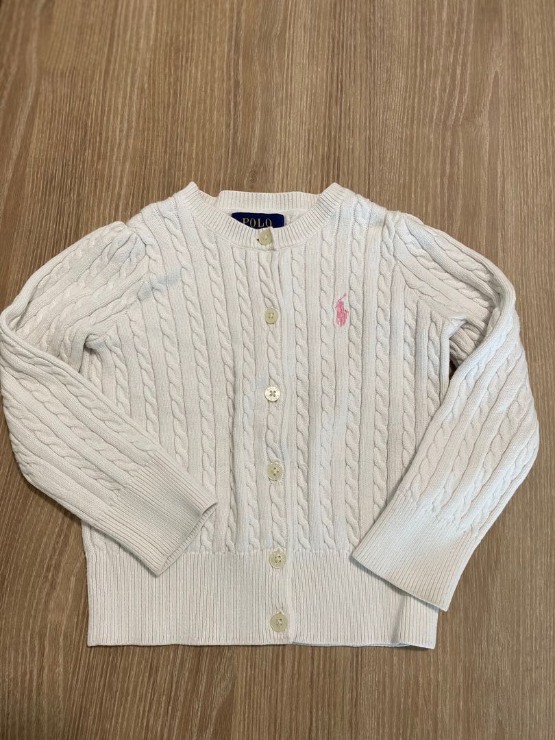 Polo Ralph Lauren Girl White Cardigan