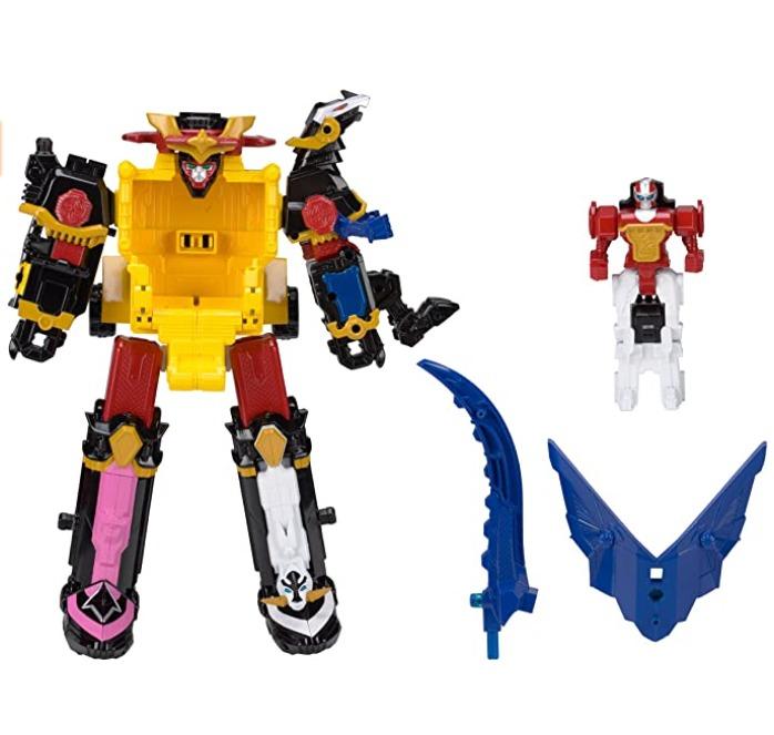 5 ZORDS BANDAI DX Ninja Steel Megazord Power Rangers with Battle Gear ...