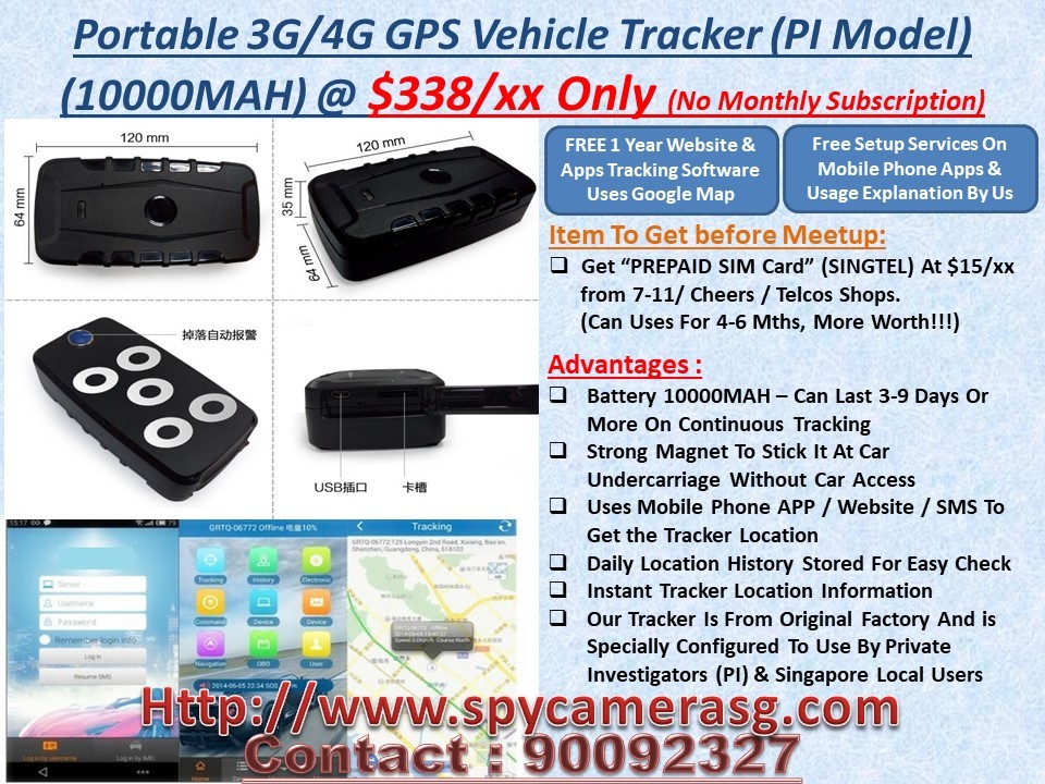 Private investigator GPS tracker Car Accessories, on