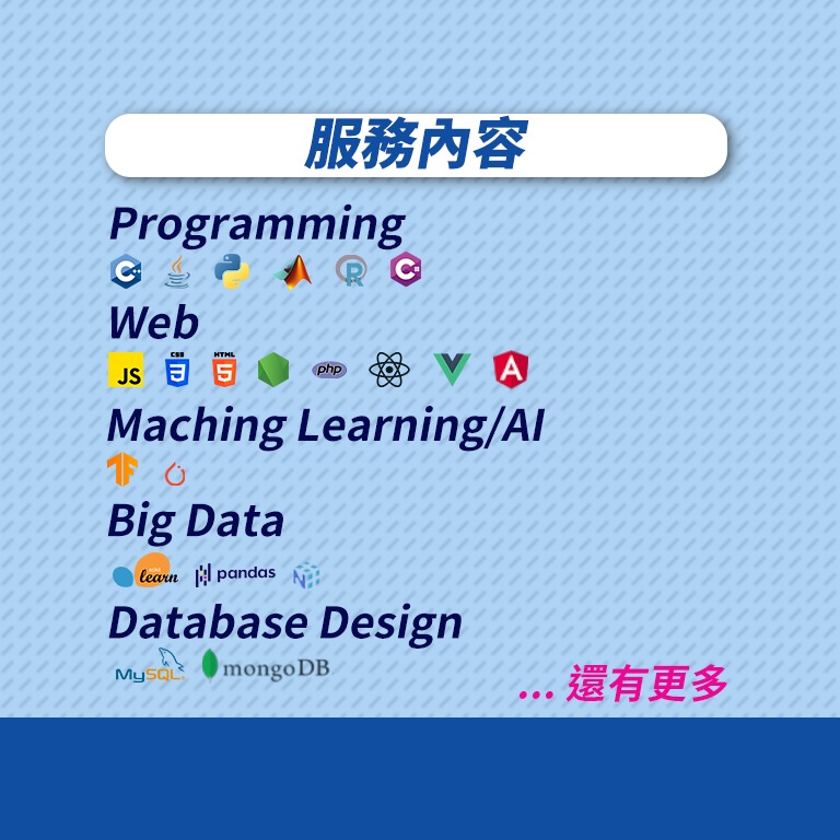 [Seven-year-old store] Programming IT CS Assignment Coding tutoring homework代办Startup consulting various services C++ Python Java Web Matlab web development programming teaching Computer Science62863171191681114