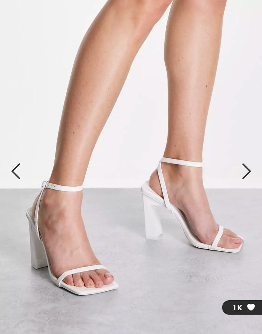 Public desire white on sale heels