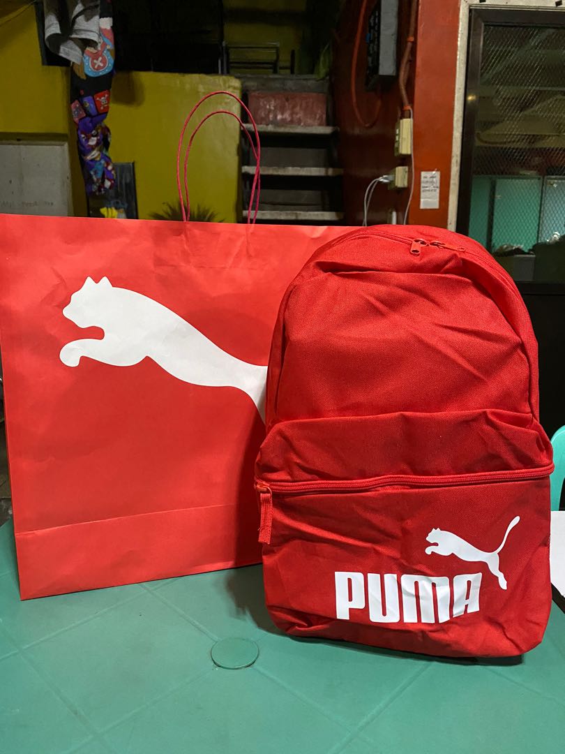 Puma red backpack hot sale