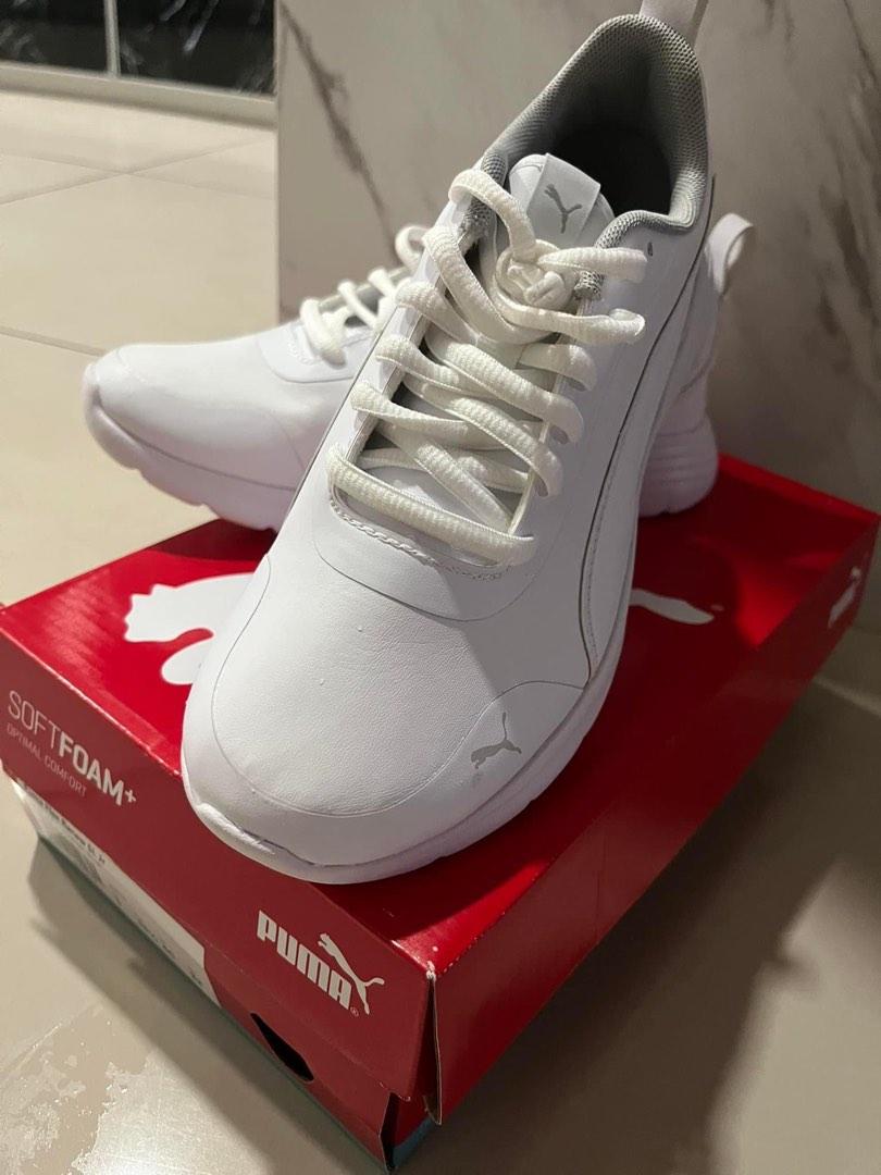 Puma White Shoes, Babies & Kids, Babies & Kids Fashion on Carousell