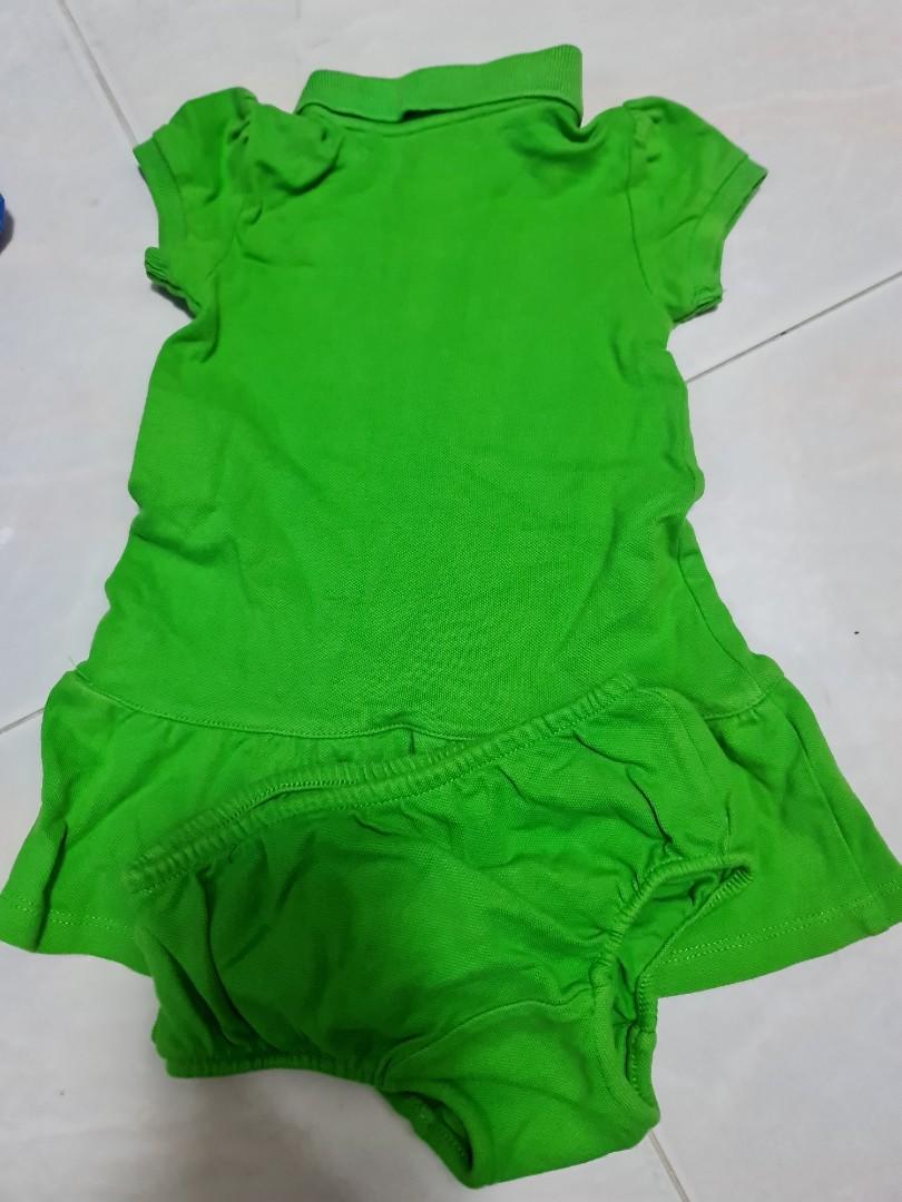 Ralph Lauren Baby Girls Polo Dress 12M Authentic Babies Kids