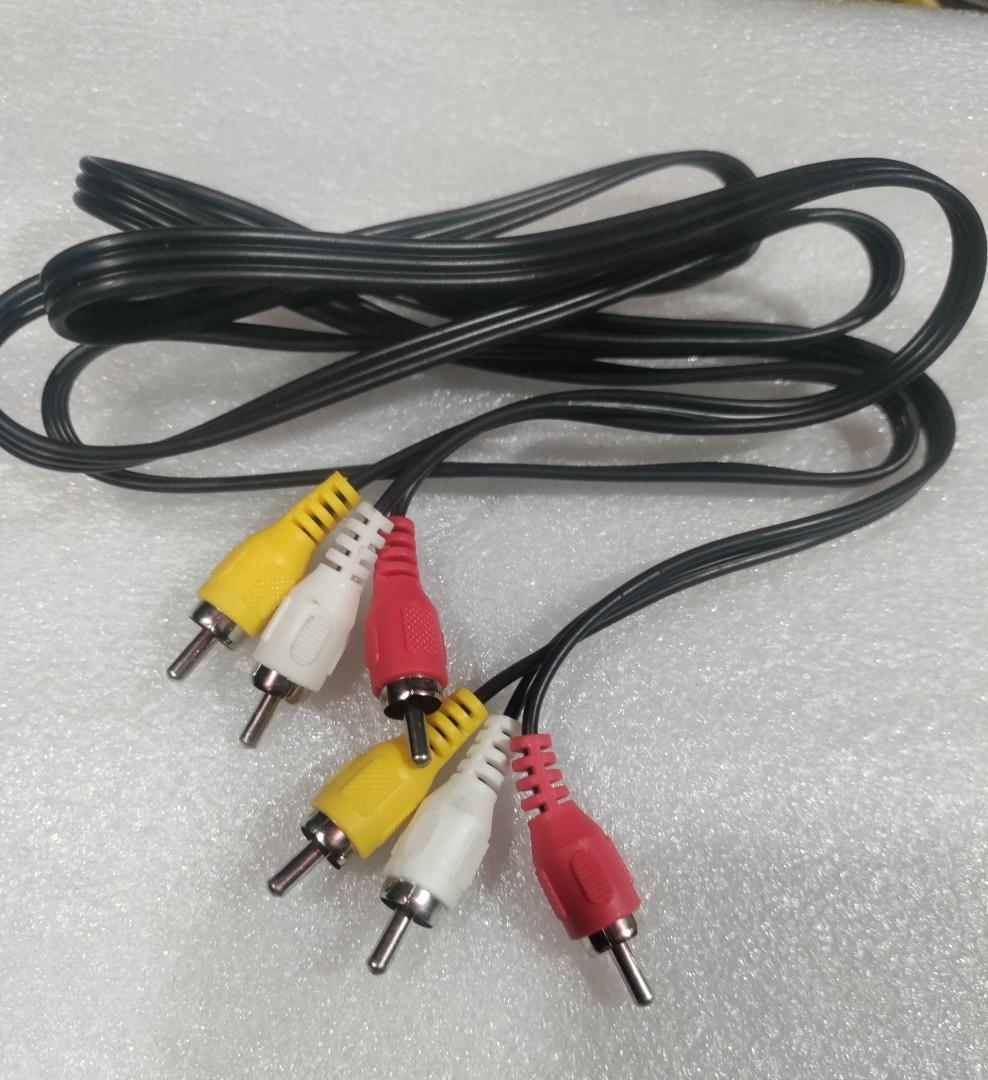 RCA 3-connection Cable 1.5M (Category: Cables & Adaptors) located in Cainta. Submitted by whiteelephantph (Listing ID 1179458081, Image 1). Description: bnew. 3RCA male to male connector pickup or lalamove pm is the key!.