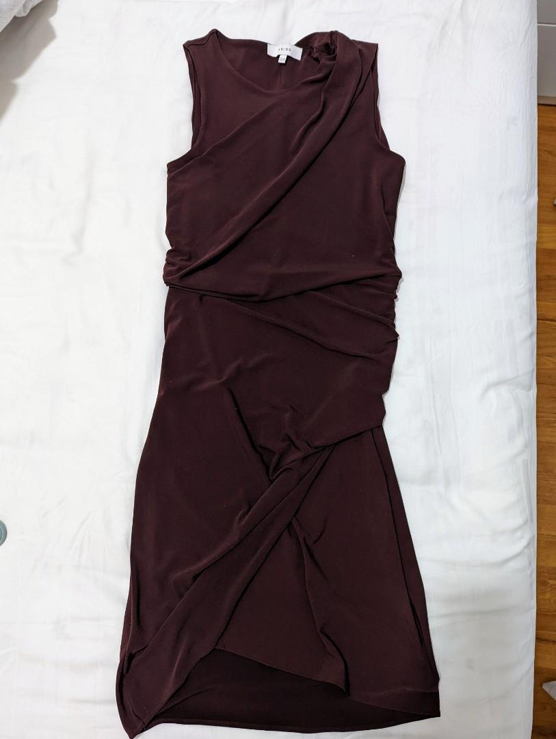 reiss burgundy tie