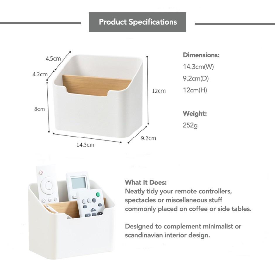 Remote Control Organiser With Divider, Furniture & Home Living, Home