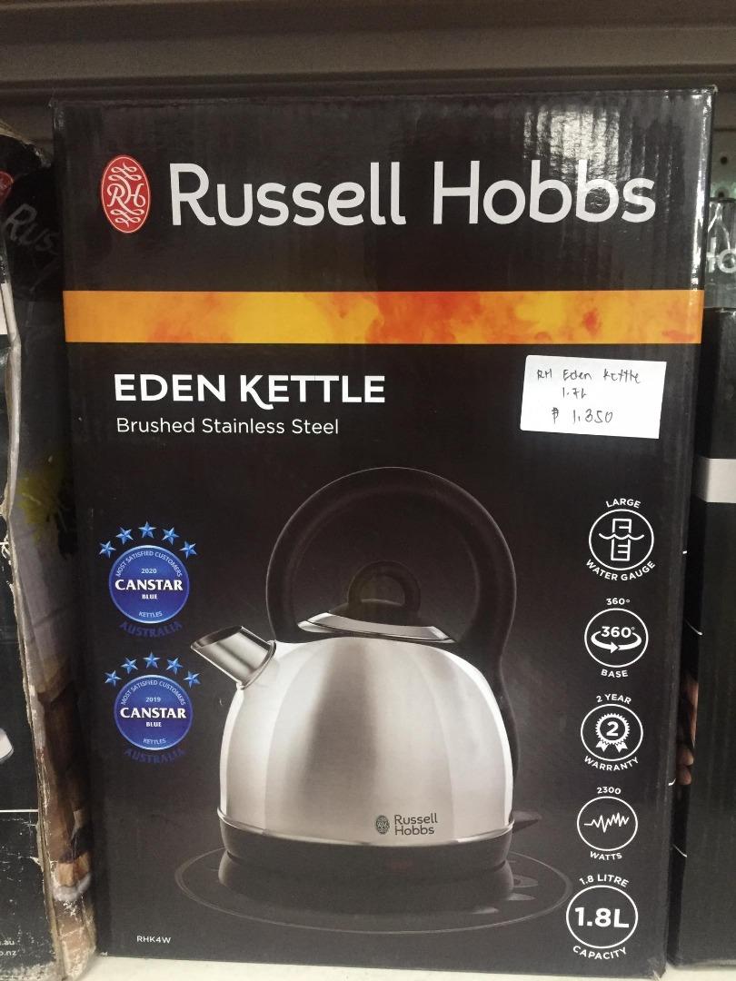 Russell Hobbs Eden Kettle Brushed Stainless Steel, TV & Home Appliances