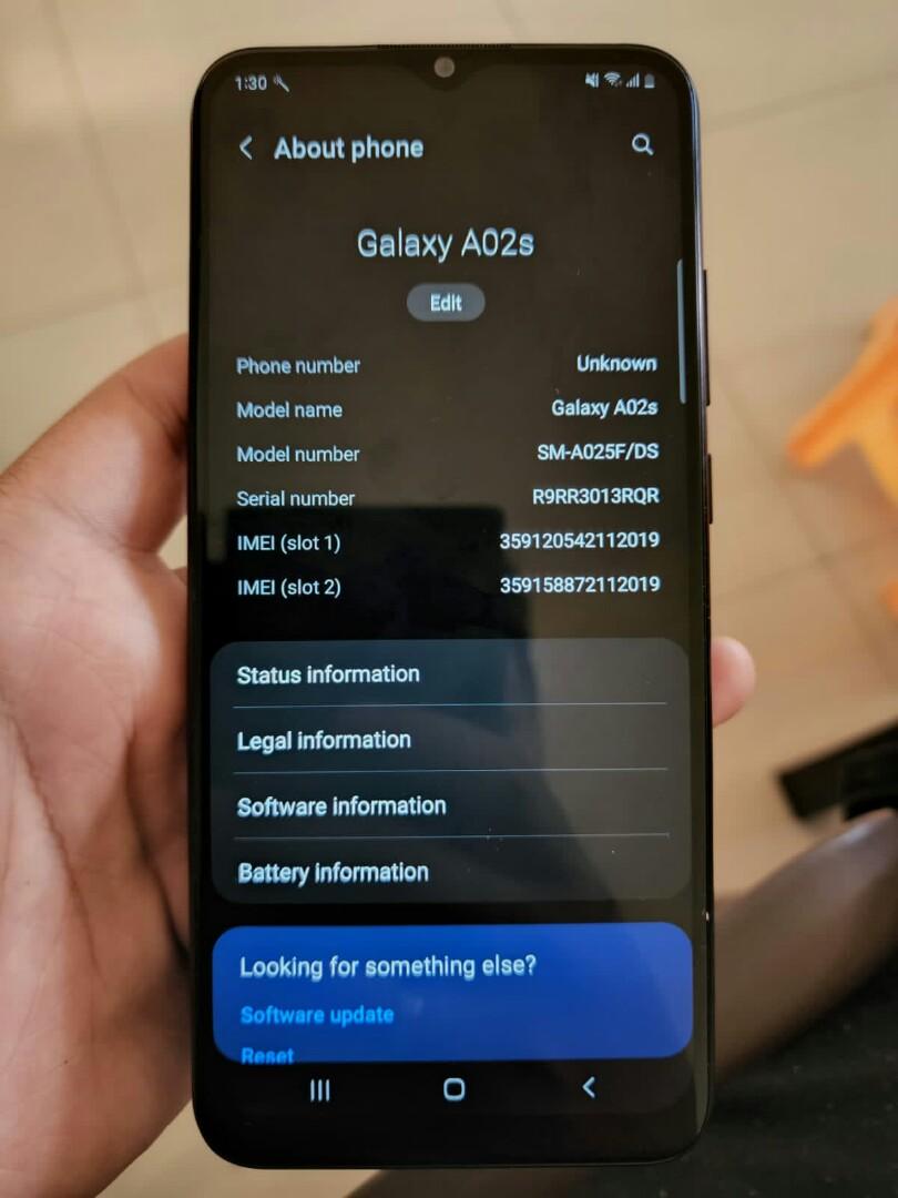 Hp samsung a02s second clearance