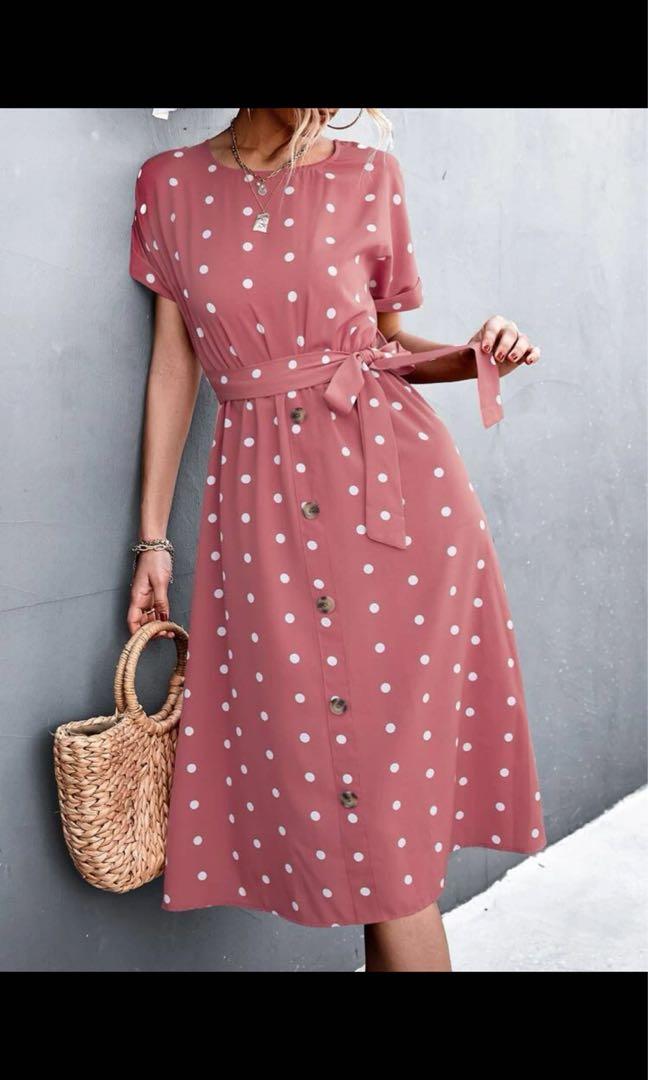 SHEIN dress work dress Women s Fashion Muslimah Fashion Dresses