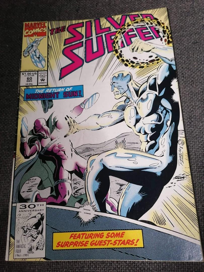 Silver surfer comics (Category: Comics & Manga) located in Makati City. Submitted by flash2000 (Listing ID 1179305304, Image 3). Description: silver surfer comics 150 each pick.up thru grab/lalamove.
