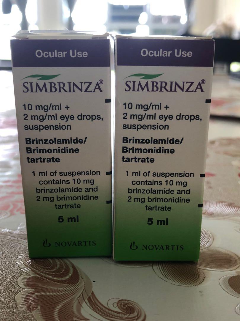 SIMBRINZA eye drops 5ml, Health & Nutrition, Medical Supplies & Tools
