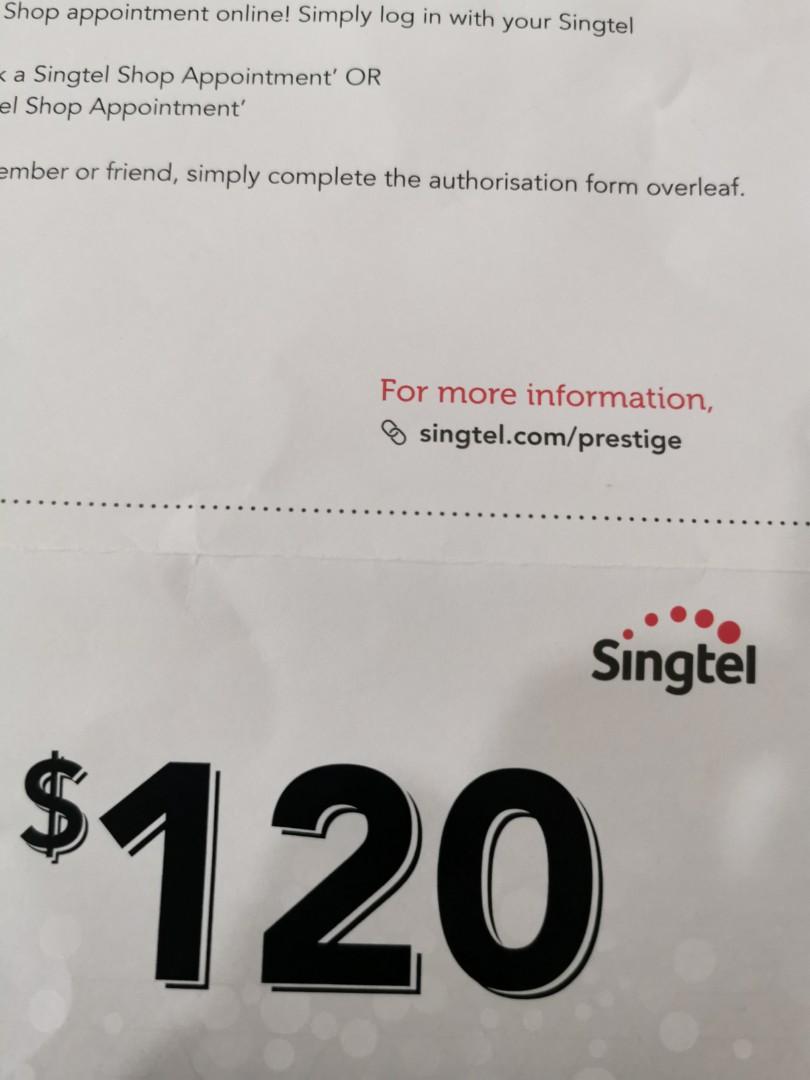 Singtel prestige voucher, Tickets & Vouchers, Vouchers on Carousell