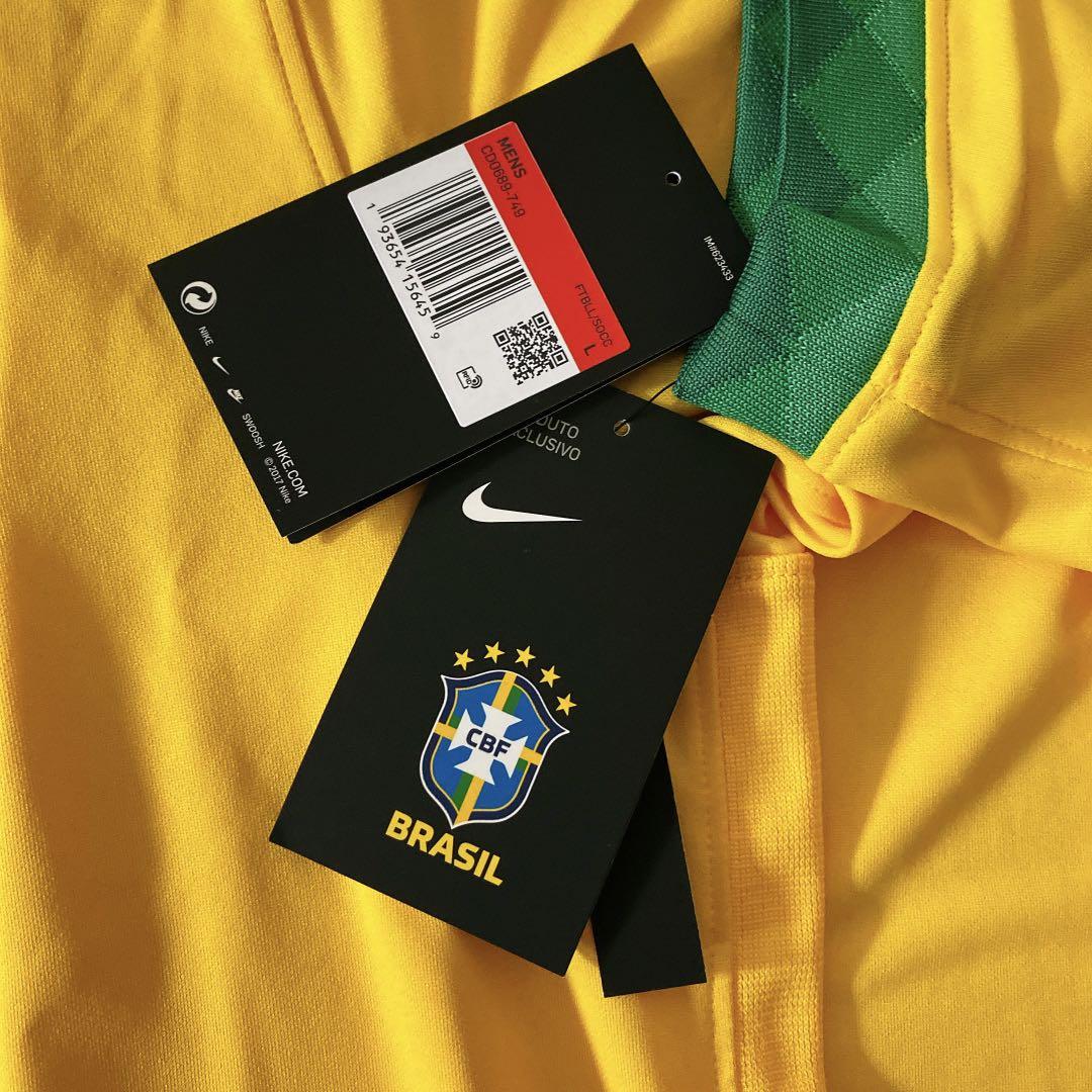 World Cup Soccer Jersey sale: Brand new Nike Brazil Football Federation  DRIFIT Large size T shirt for sale ( with tags and OG packaging)