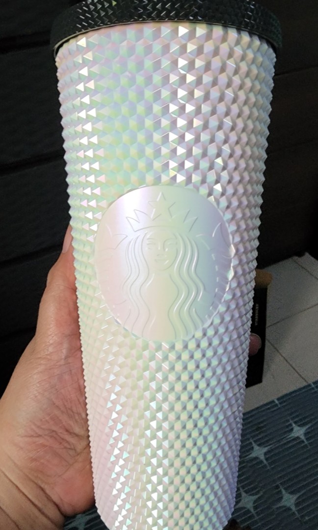 STARBUCKS PH EXCLUSIVE 2D BLACK AND WHITE BLING CUP, Furniture ...