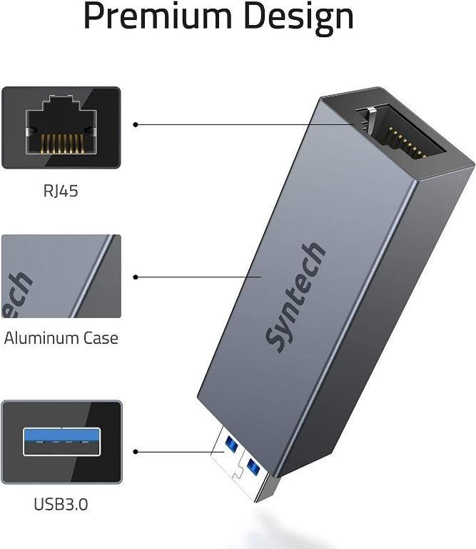 Syntech USB to Adapter, USB 3.0 to RJ45 10/100/1000 Gigabit