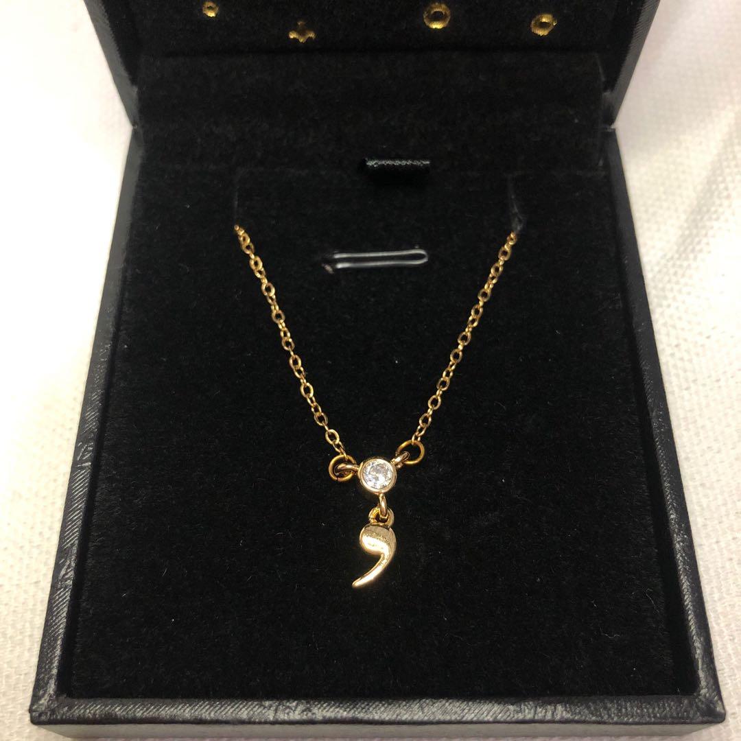 Semicolon necklace sales tala by kyla