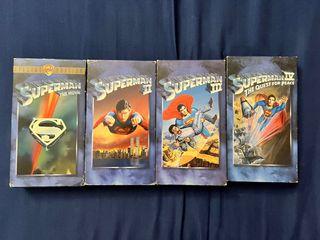 The Complete Superman Collection (I, II, III, IV) VHS 4-Tape