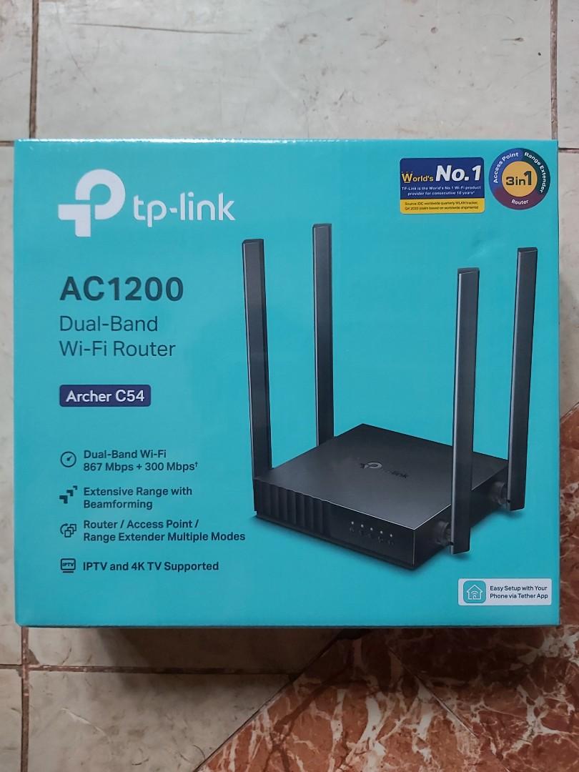 tp-link AC1200 Dual-Band Wi-Fi Router, Computers & Tech, Parts ...